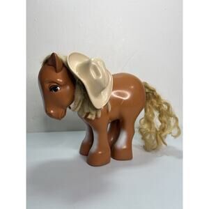 Vintage 1981 My Pretty Pony Hasbro Blonde Romper W/ Cowboy Hat